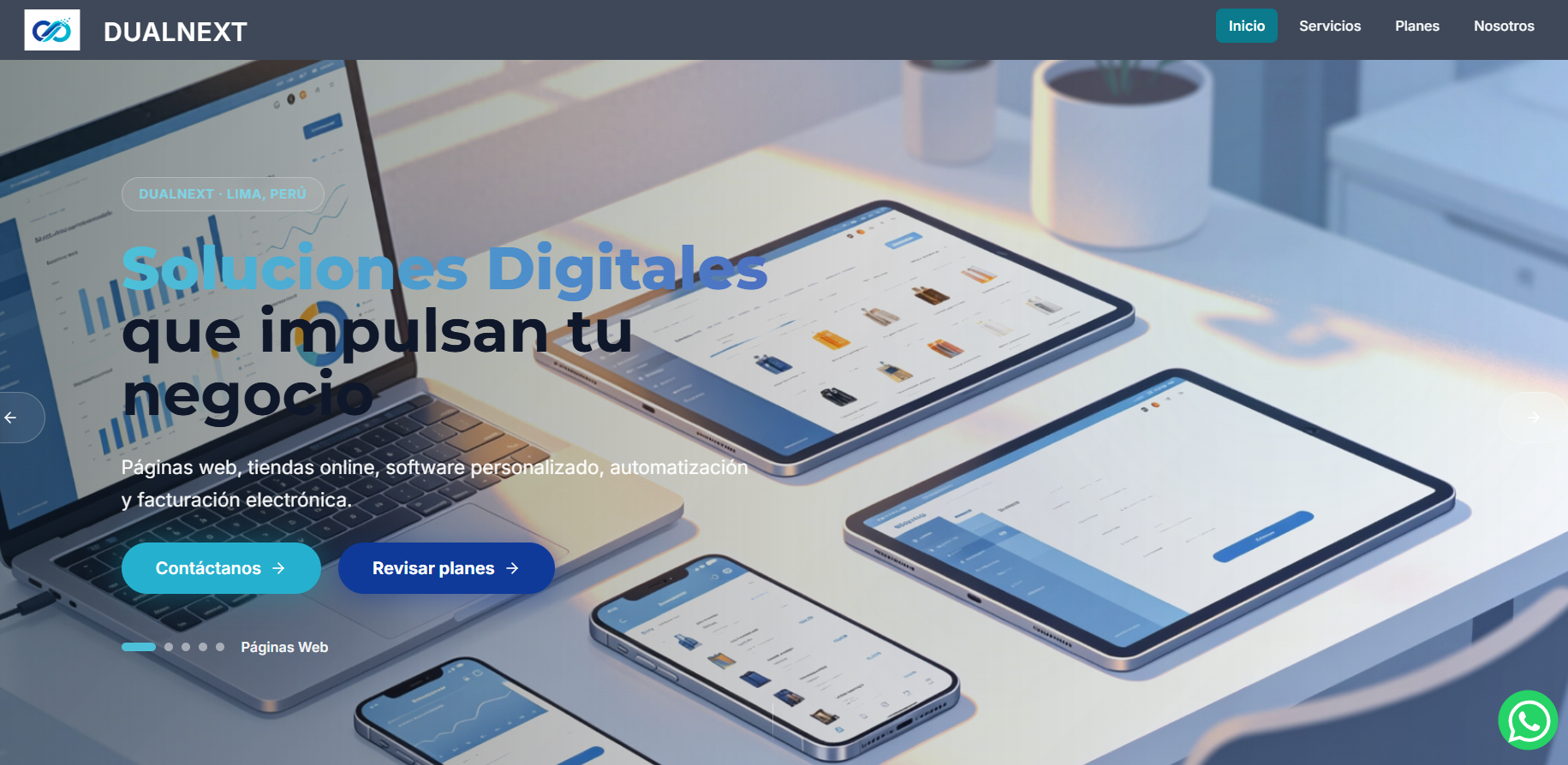 Captura de DualNext Soluciones Digitales