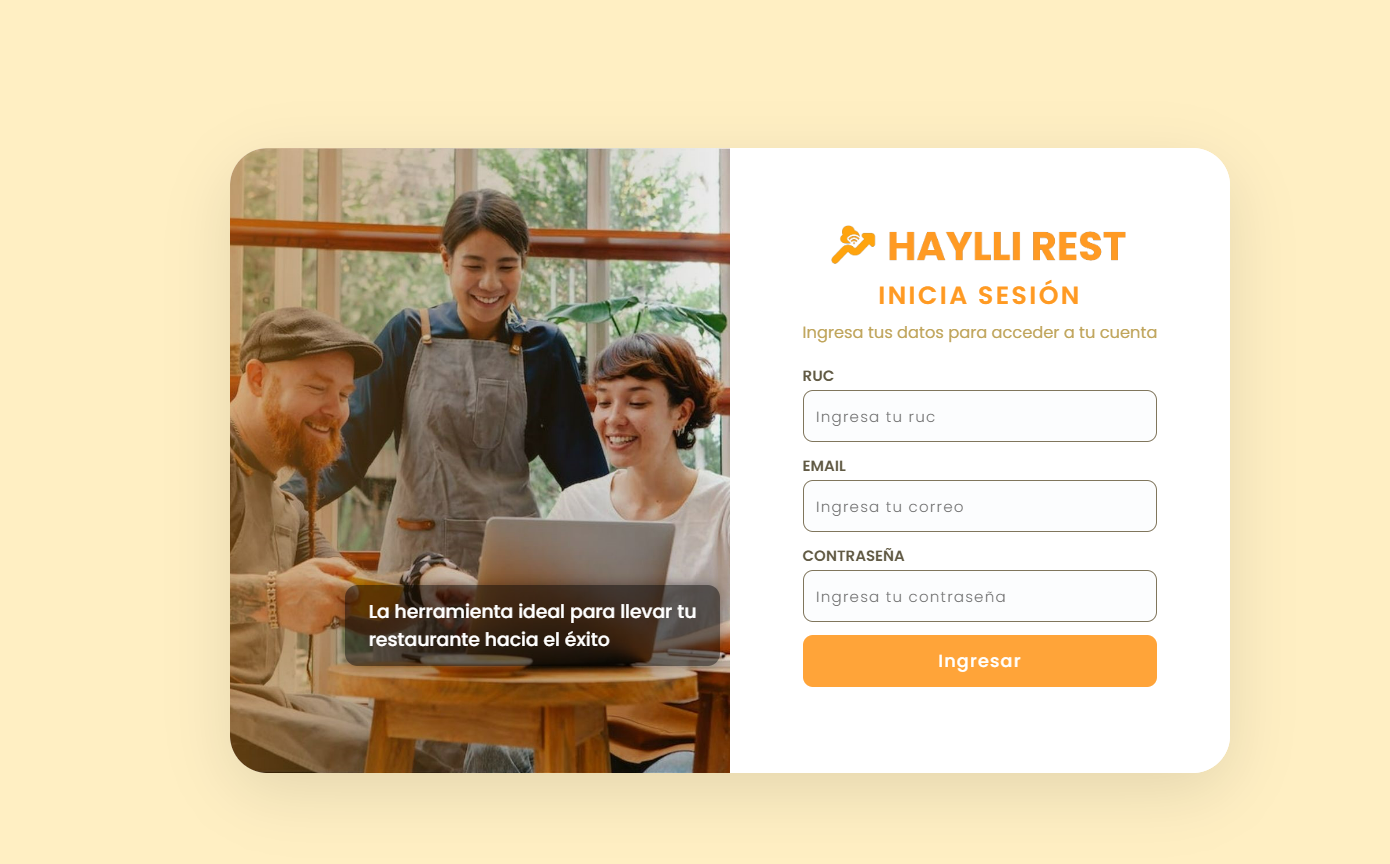 Captura de Sistema Haylli Rest